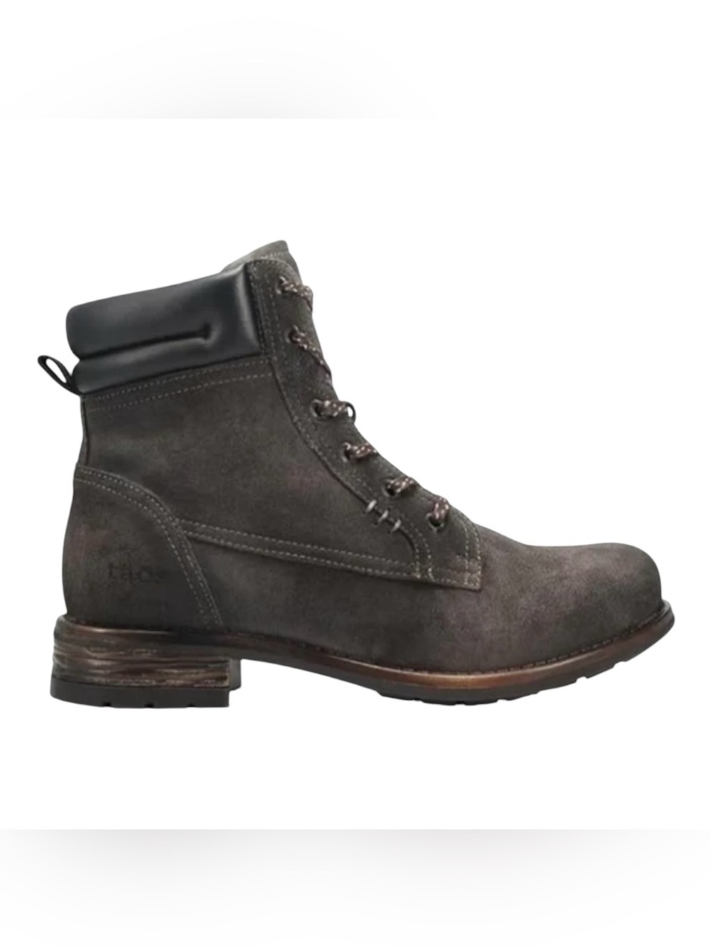 TAOS Cove Charcoal Suede Combat Hiking Ankle Boot Sz 40
